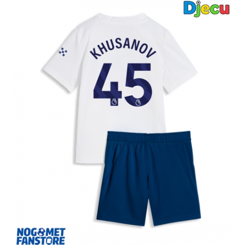 Manchester City Abdukodir Khusanov #45 Rezervni Dres za djecu 2026-27 Kratak Rukav (+ Kratke hlače)